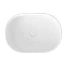 Cosmo 500mm Matte White Pill Ceramic Above Counter Basin